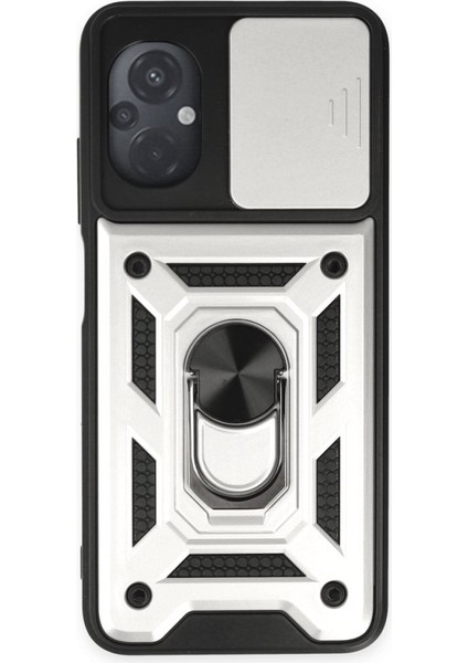 Poco M5 Kılıf Kamera Koruma Sürgülü Şık Pars Tank Sert Silikon Kapak