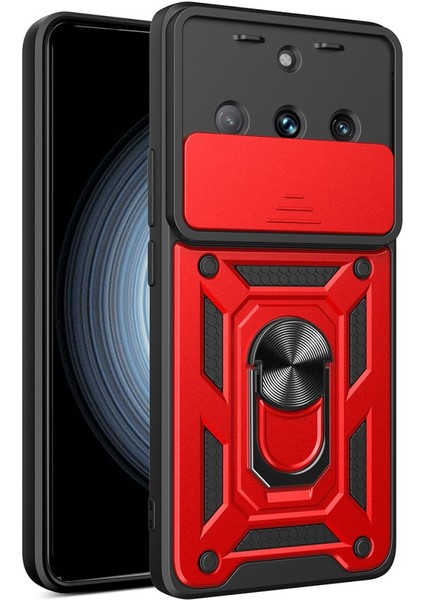 Realme 11 Pro Kılıf Kamera Koruma Sürgülü Şık Pars Tank Sert Silikon Kapak