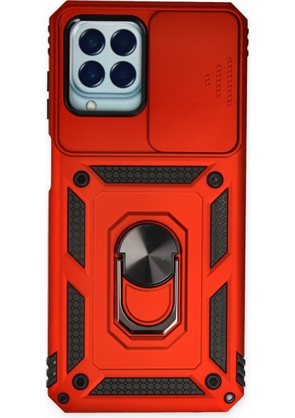 Samsung Galaxy M33 Kılıf Kamera Koruma Sürgülü Şık Pars Tank Sert Silikon Kapak