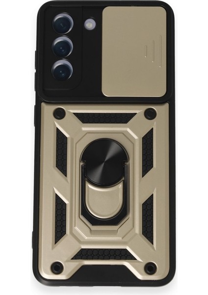 Samsung Galaxy S21 Fe Kılıf Kamera Koruma Sürgülü Şık Pars Tank Sert Silikon Kapak