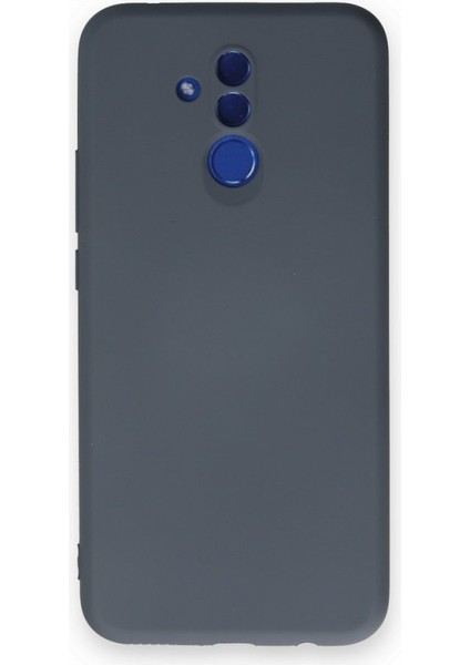 Huawei Mate 20 Lite Kılıf Içi Kadife Kaplı Nano Silikon Kapak - Gri