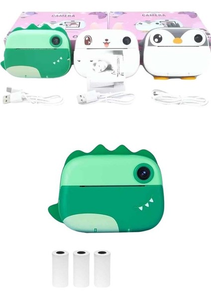 Zeroshop Çocuklar Için Özel Fotoğraf Makinesi Farklı Desen Seçenekli 3 Adet Rulo