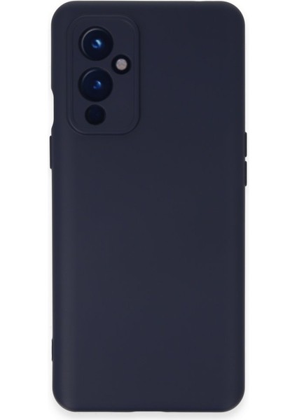 One Plus 9 Kılıf Içi Kadife Kaplı Nano Silikon Kapak - Lacivert