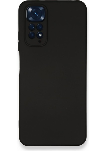 Redmi Note 11 Kılıf Içi Kadife Kaplı Nano Silikon Kapak - Siyah