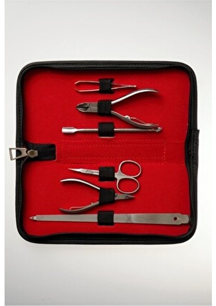Profesyonel Manikür Çantası El Yapımı Kırmızı Tasarım 1 Adet Set fırsatları