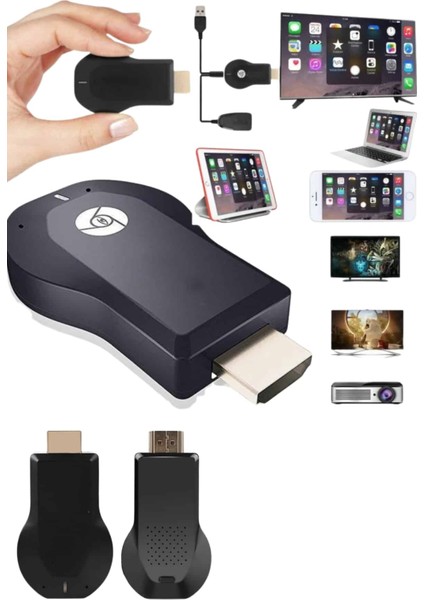 Zeroshop Kablosuz Hdmı Ses ve Görüntü Aktarıcı Kolay Taşınabilir Yüksek Çözünürlüklü fırsatları
