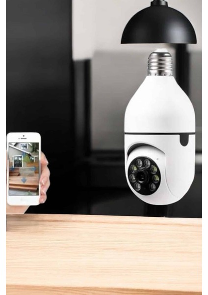 Zeroshop Güvenlik Kamerası Wifi Kamera Duylu Ev Kamerası Wifi Bağlantılı Dönebilen modelleri