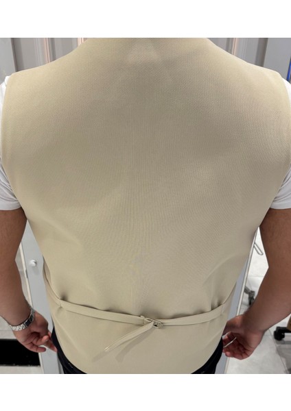 Erkek V Yaka Slim Fit Full Kumaş Yelek modelleri