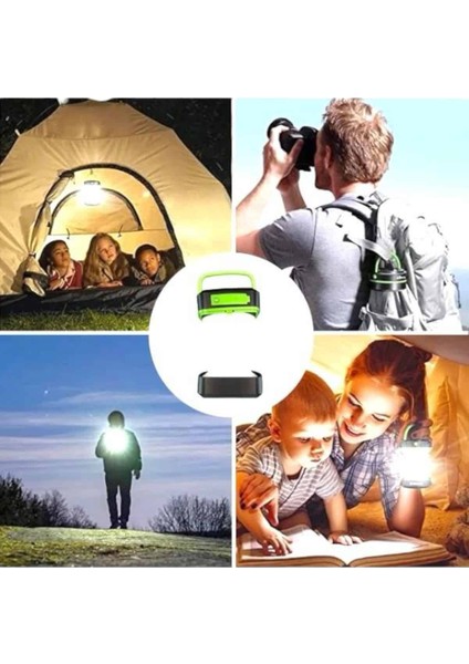 Zeroshop Katlanabilir Kamp Lambası Solar Fener Görünümlü 3 Kademeli Şarjlı indirimleri
