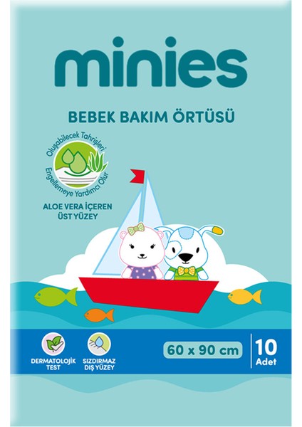 Bebek Bakım Örtüsü 10 Adet 60 x 90 cm