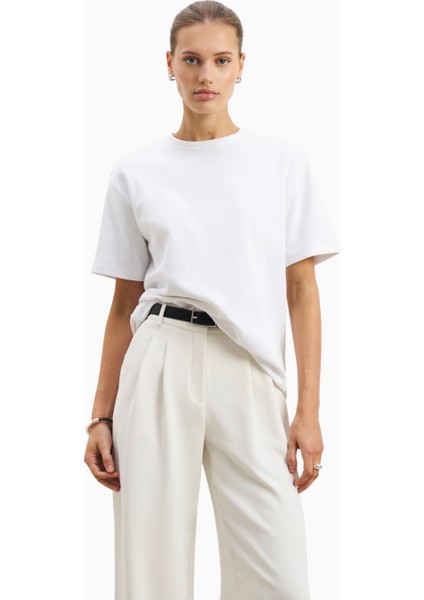 Effortless Pleated Wide Leg Trousers Yüksek Bel Geniş Paça Kadın Pantolon modelleri
