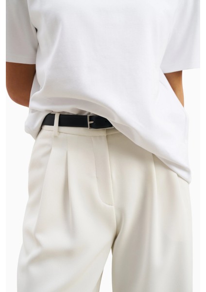 Effortless Pleated Wide Leg Trousers Yüksek Bel Geniş Paça Kadın Pantolon fırsatları