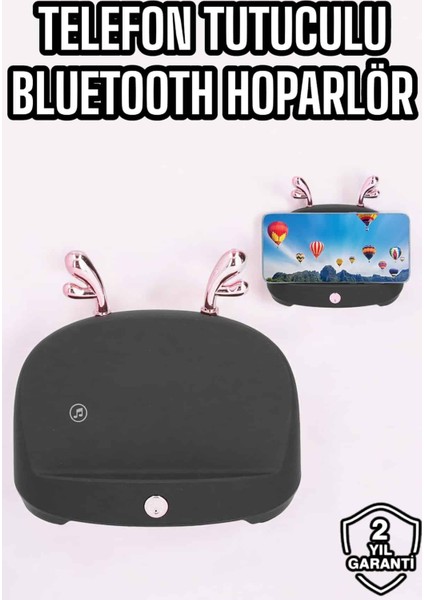 Zeroshop Telefon Tutuculu Akıllı Hoparlör Yüksek Ses Kaliteli Hoparlör