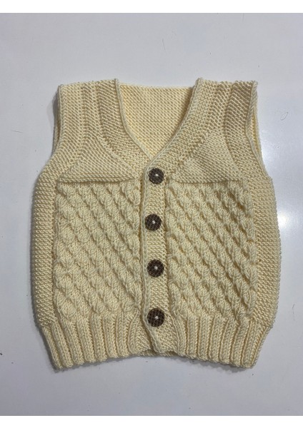 El Örgüsü Bebek Yeleği (1-1,5 Yaş)