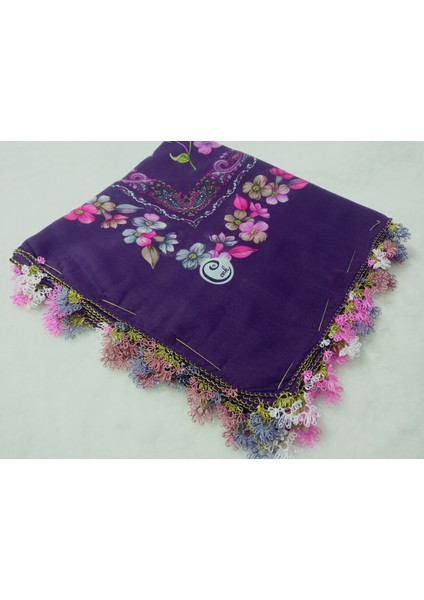 ve Reyhan El Emeği Iğne Oyası Yazma , Fular ,yemeni, Mevlüt Örtüsü ,hediyelik 4 Kenarı Oyalı