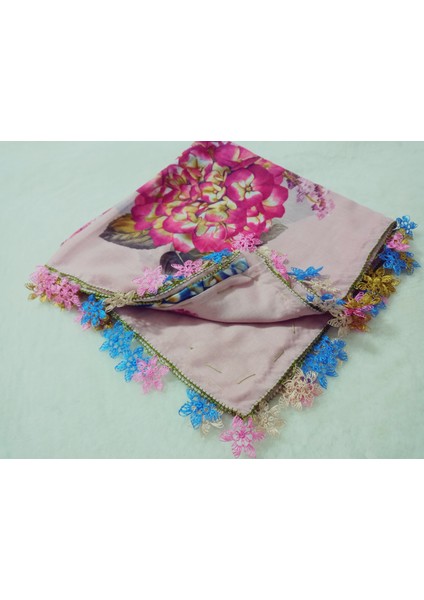 ve Reyhan El Emeği Iğne Oyası Yazma , Fular ,yemeni, Mevlüt Örtüsü ,hediyelik 4 Kenarı Oyalı