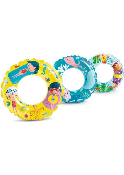 Şeffaf Baskılı Simit 61 cm Asortili 1 Adet