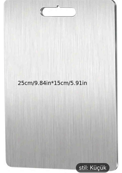 304 Paslanmaz Çelik 2 Li Kesme Tahtasi 25×35 cm ve 15×25 cm modelleri