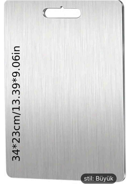 304 Paslanmaz Çelik 2 Li Kesme Tahtasi 25×35 cm ve 15×25 cm fırsatları