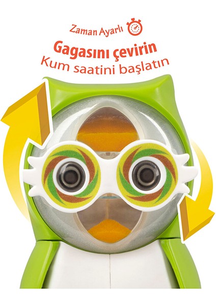 Baykuş Figürlü Kum Saatli Fırça Saklama Kabı - Asortili fiyatları