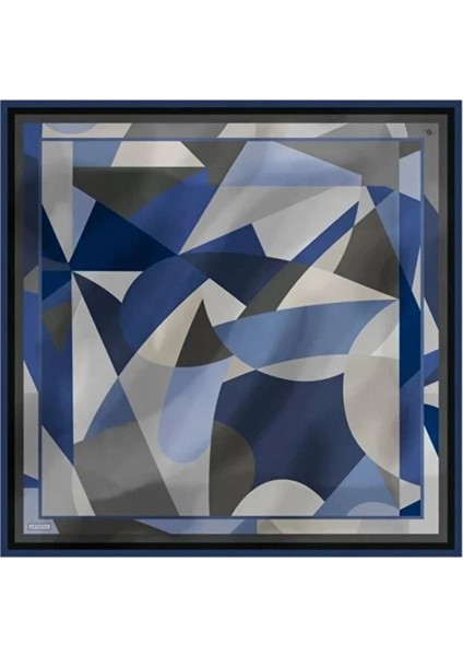 Geometrik Desenli Sura Saf Ipek Eşarp - 8834D 58 indirimleri