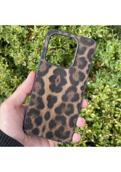 Xiaomi Redmi Note 14 4g Kılıf Leopar Desenli Içi Kadife Kapak