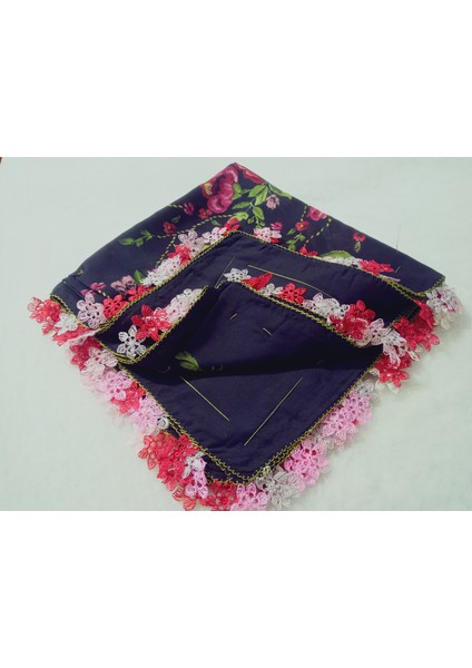 ve Reyhan El Emeği Iğne Oyası Yazma , Fular ,yemeni, Mevlüt Örtüsü ,hediyelik 4 Kenarı Oyalı