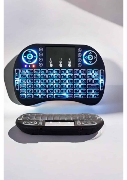 Zeroshop Tv Uyumlu Mini Klavye Q Klavye Işıklı Tüm Cihazlara Uyumlu fırsatları
