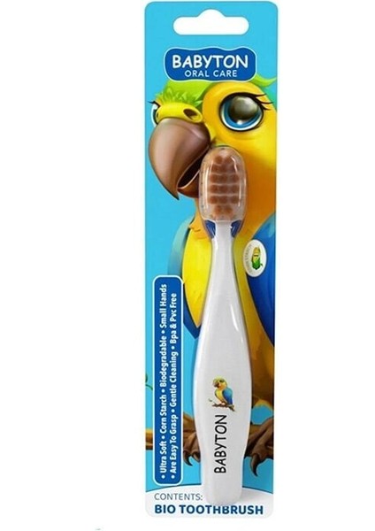 Babyton Bio Ultra Yumuşak Çocuk Diş Fırçası Papağan