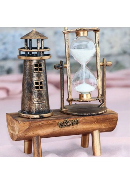 Kişiye Özel Dekoratif Deniz Feneri Tasarımlı Kum Saati fiyatları