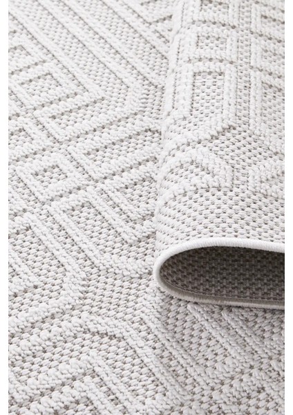 Valverde Krem Renkli Dekoratif Model Yumuşak Bukle Sisal ve Püsküllü Makine Dokuma Halı