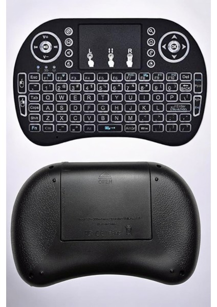 Zeroshop Işıklı Kablosuz Mini Q Klavye Tüm Cihazlara Uyumlu indirimleri