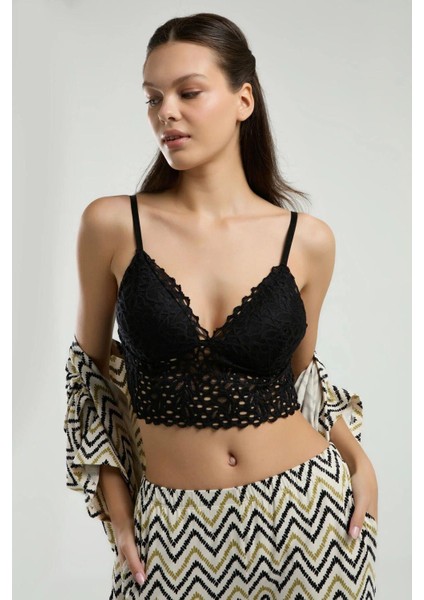 3238 Kadın Yesıl Sabahlıklı Dantel Braletli 3'lü Pijama Takımı fırsatları