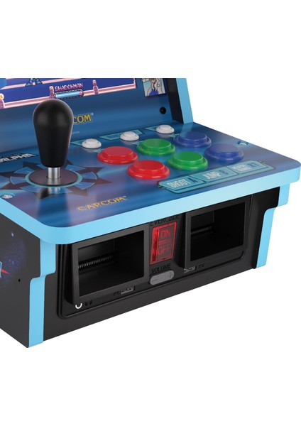 Evercade Alpha Mega Man Bartop Arcade | 8” IPS Ekran, 6 Efsane Capcom Oyunu, Gerçek Retro Oyun Kabini indirimleri