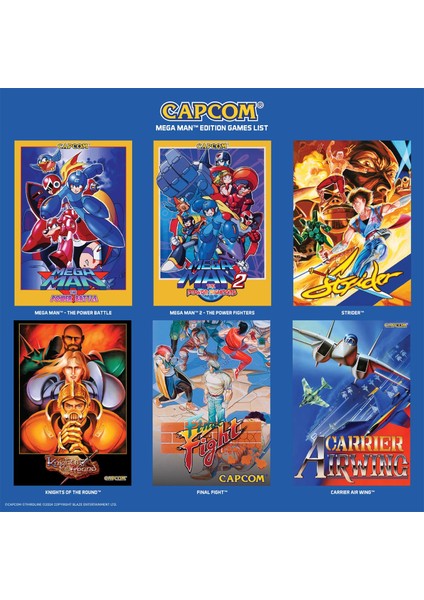 Evercade Alpha Mega Man Bartop Arcade | 8” IPS Ekran, 6 Efsane Capcom Oyunu, Gerçek Retro Oyun Kabini