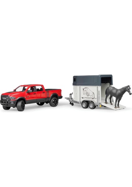 Bruder Ram 2500 Pickup ve Atıyla Beraber Nakil Römorku BR02501 modelleri