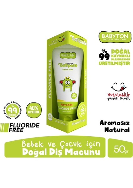 Babyton Organik Diş Macunu Natural 50gr fiyatları