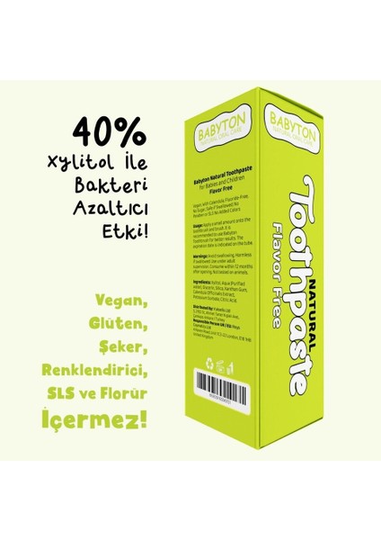 Babyton Organik Diş Macunu Natural 50gr fırsatları