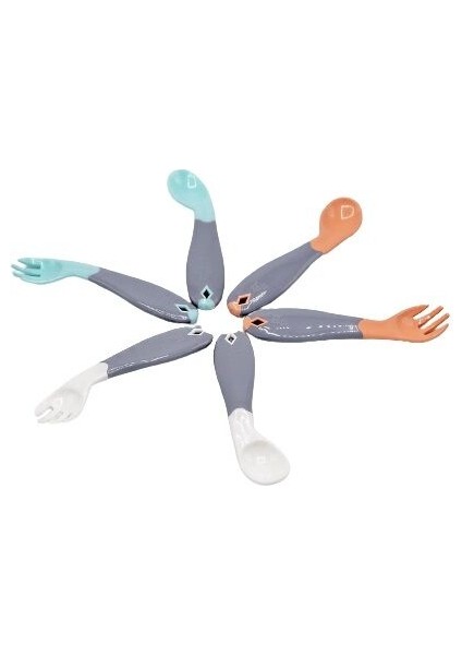 BabyJem Açılı Mama Kaşık Çatal Takımı 703 Gül Kurusu modelleri