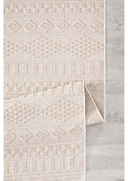Valverde Bej Renkli Iskandinav Model Yumuşak Bukle Sisal ve Püsküllü Makine Dokuma Halı fırsatları
