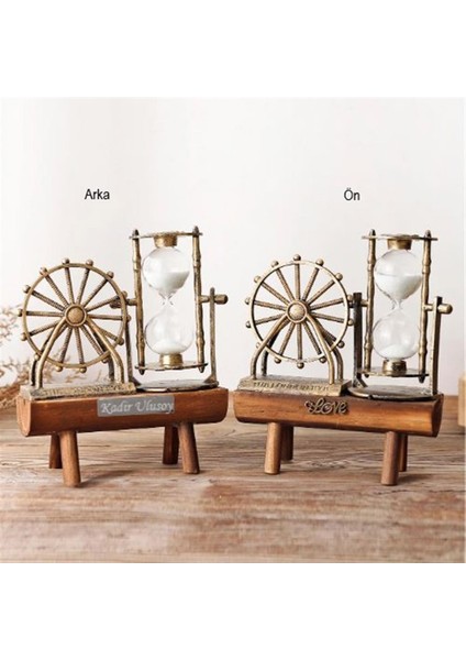 Kişiye Özel Dönme Dolap Dekoratif Kum Saati fiyatları