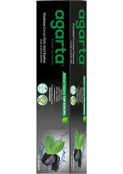 Agarta Hindistan Cevizi Özlü Aktif Karbon Diş Macunu 100ml modelleri