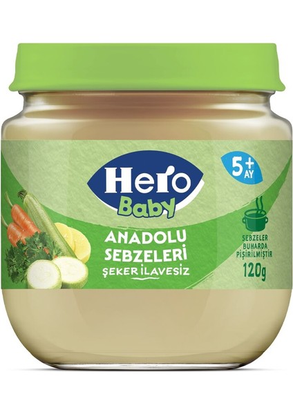 Hero Baby Anadolu Sebzeleri Kavanoz Mama 120 Gr