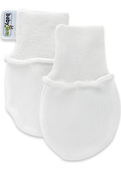 BabyJem Yenidoğan Bebek Eldiveni 398 Beyaz