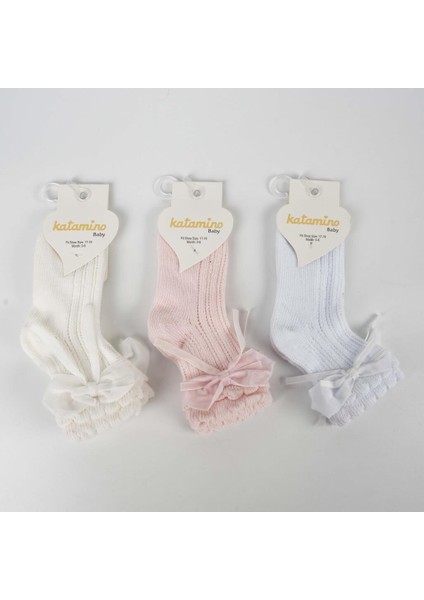 Katamino Aylina Aks File Bebek Soket Çorap K43016 Asorti