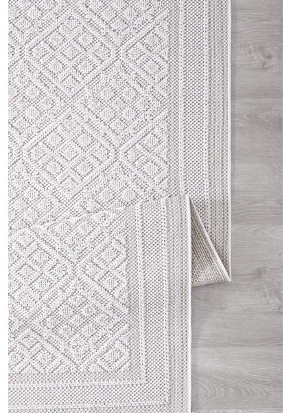 Valverde Krem Renkli Çerçeveli Model Yumuşak Bukle Sisal ve Püsküllü Makine Dokuma Halı fırsatları