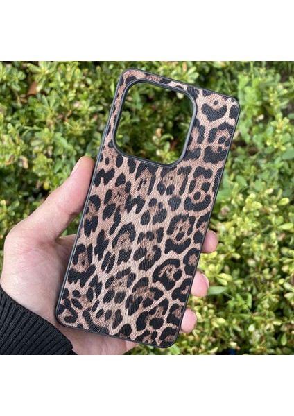 Xiaomi Redmi Note 14 4g Kılıf Leopar Desenli Içi Kadife Kapak