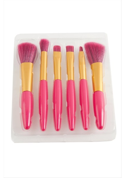 shop 6 Adet Makyaj Fırça Seti-Renkli modelleri