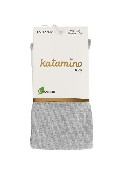 Katamino Mirabel Kız Bambu Külotlu Çorap K30207 Gri