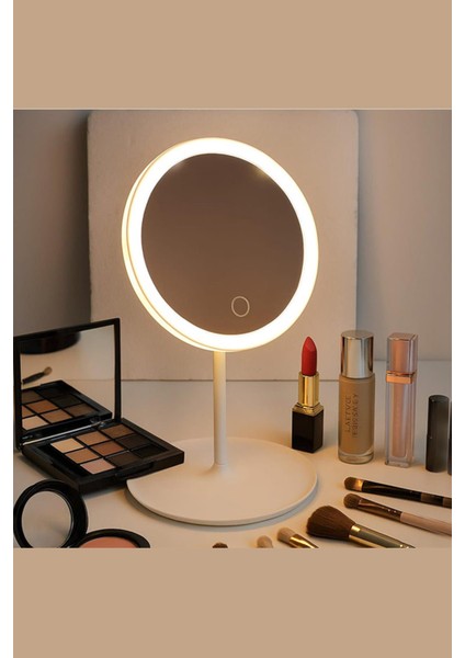 Yuvarlak LED Işıklı Dokunmatik Makyaj Aynası